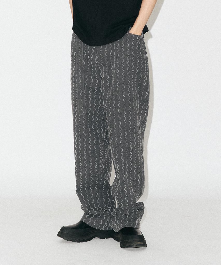 F8KE CHEMICAL CLUB Wavy Denim Jeans