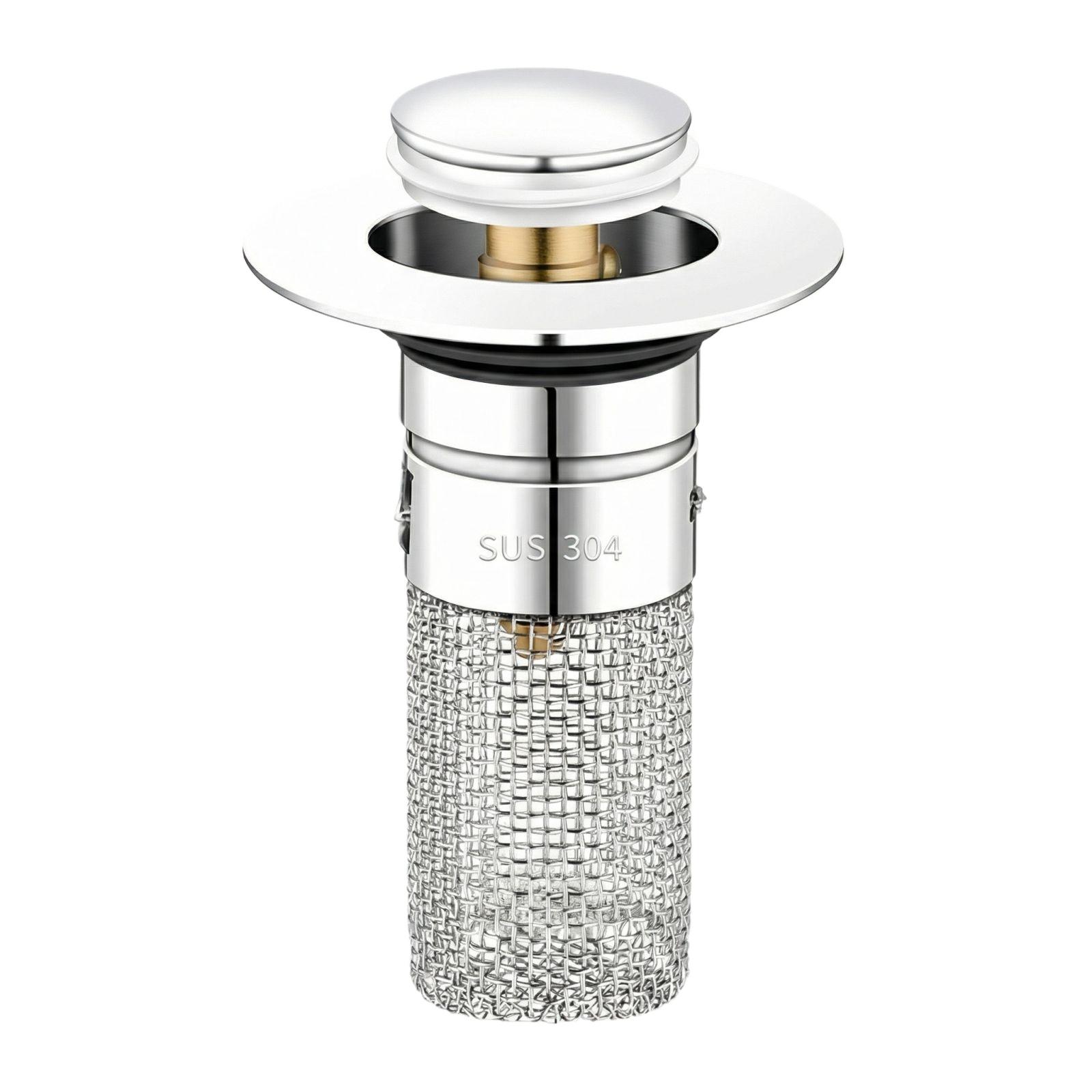 

Bathroom Sink Up Strainer -Clog -Odor Filter 33-40mm серебряный