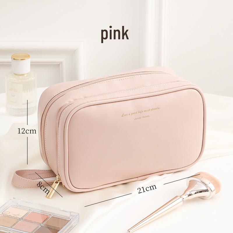 Women s 2025 Portable Makeup Bag – Compact, Light Luxury Partitioned Handbag.