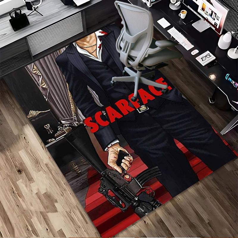 Scarface Legend Living Room Non-Slip Area Rug Soft Carpet for Bedroom Game Playroom Sofa Office Home Decor Doormat Christmas Gift C9211135