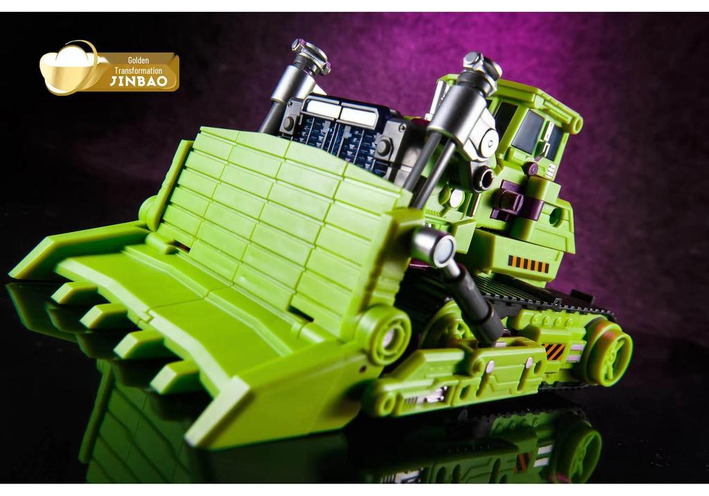 Jinbao GT Hercules Green Transforming Toy Scavenger: Six-Combiner Construction Vehicle Accessory Pack.