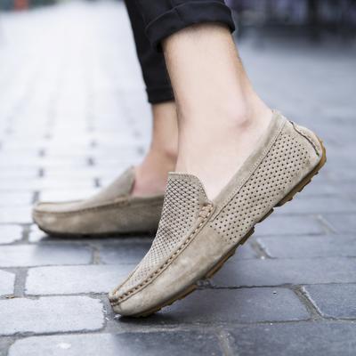 Echt Leer Herenschoenen Casual Luxe Merk Instappers Zomer Designer Loafers Heren Mocassins Ademend Italiaanse Heren Rijschoenen