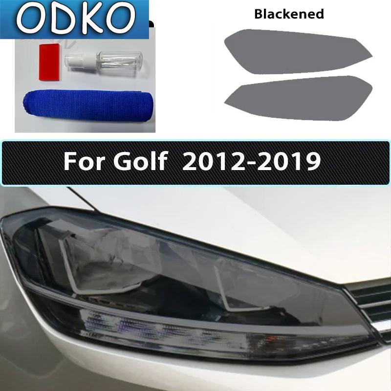 Car Headlight Tint Black Protective Film Taillight Transparent TPU Sticker For Volkswagen VW Golf 7 MK7 2012- Accessories