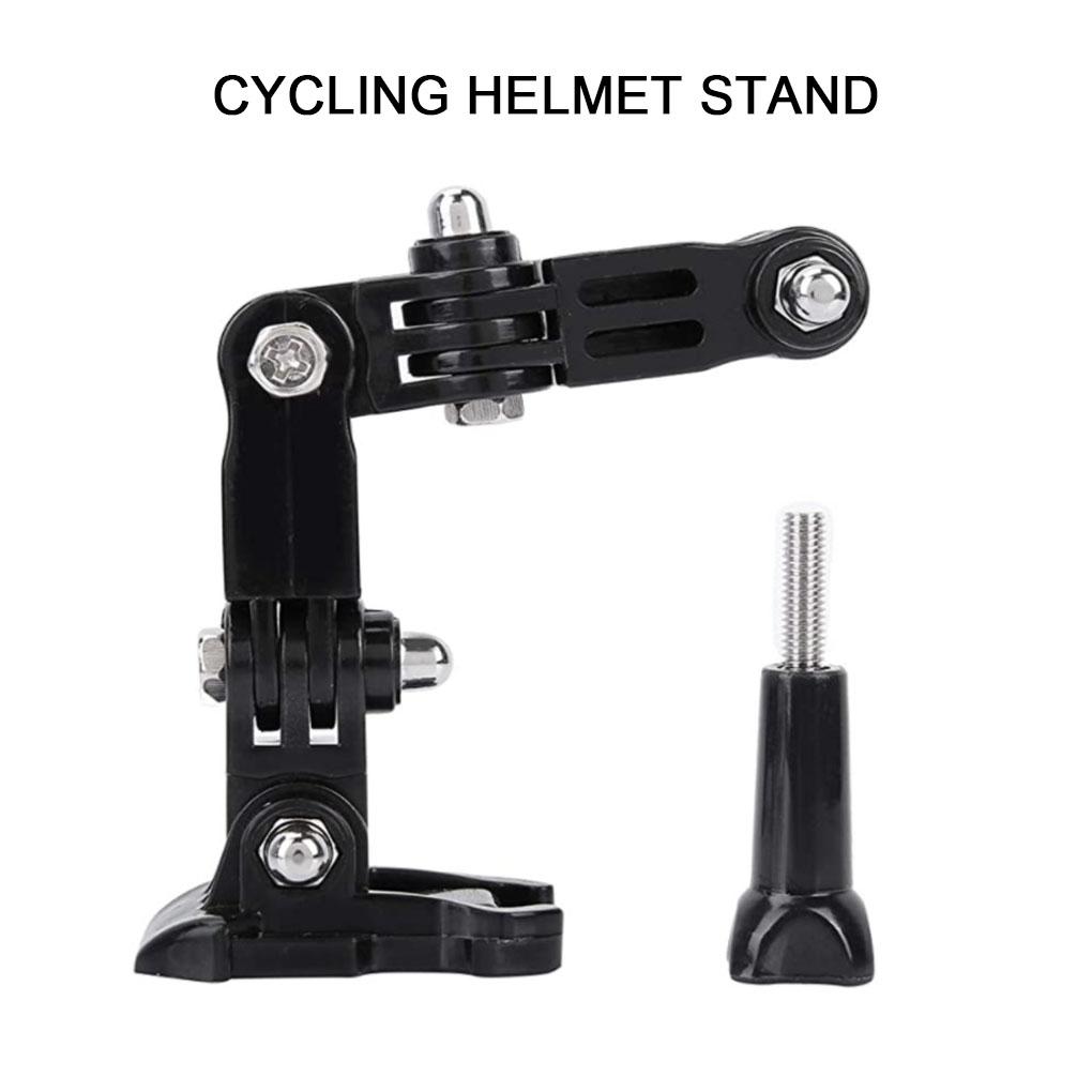 Waterproof Helmet Bracket Front Side Helmet Accessories with Buckle Mount Curved Rubber Arm Base Support 4K Action Camera Part