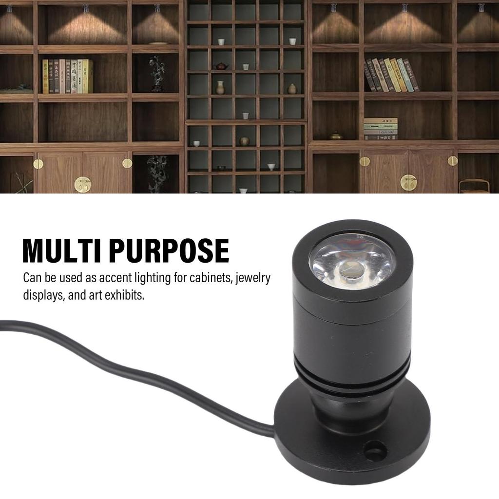 Mini LED Spotlight USB 5V Aluminum Indoor LED Accent Light for Display Cabinet Jewelry Painting Artwork Showcase