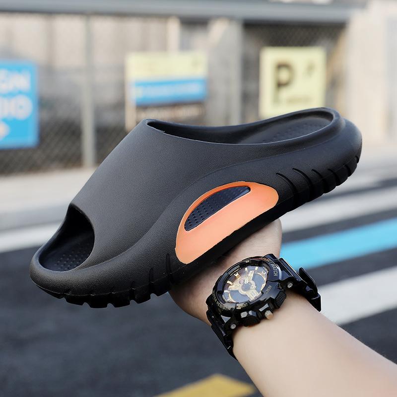 

Мода Shevalues Модный дом Сандалии Домашние тапочки Подошва из ЭВА Уличные Пляжные сандалии Удобные Мужские сандалии Летняя Платформа Мужские тапочки 40-41 чёрный