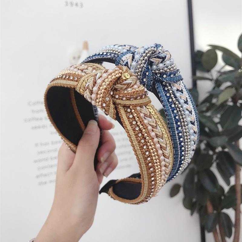 Bohemian Style Hair Bands Non-Slip Diamond Headbands Party And Shopping Hair Accessories Girls Daily Hair Accessories