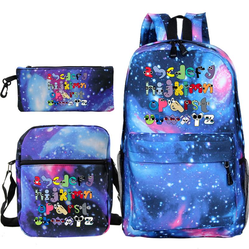 Game Alphabet Lore Alphabet Legend School Bag Backpack Shoulder Bag Pencil Case