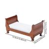 1/12 Scale Miniature Wooden Bed Model Ornament - DIY Miniature Photography Props- Seasonal Decor - Perfect Gift