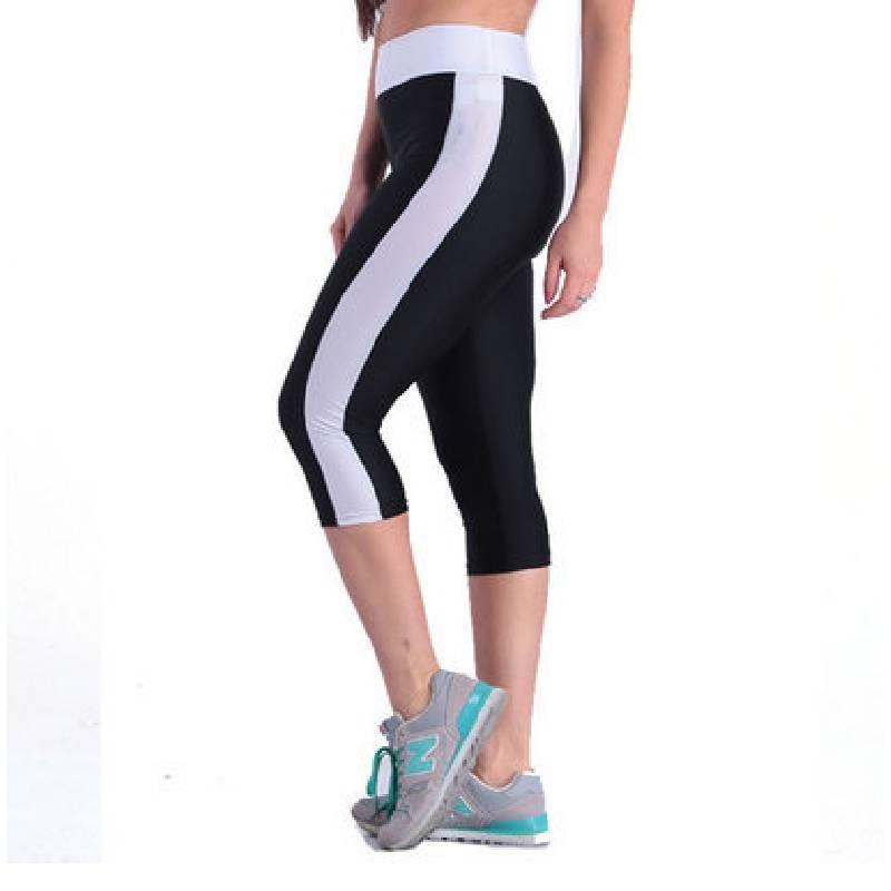Stylish Women's High Waist Colorblock Yoga Pants With Convenient Side Pockets For Active Lifestyle