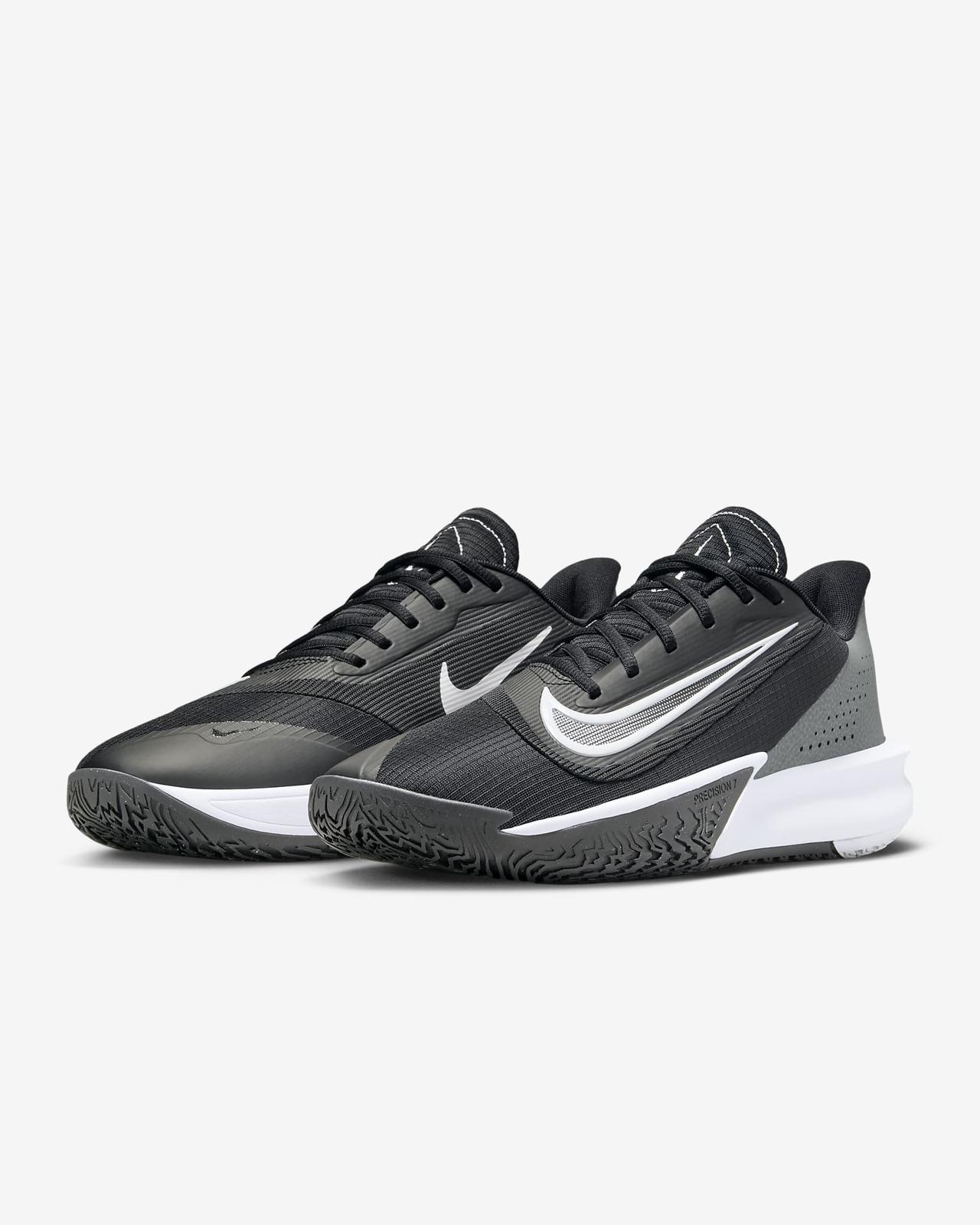 FN4322-005 Nike Precision 7 Black Iron Grey Smoke Grey White (Men s) 10.5