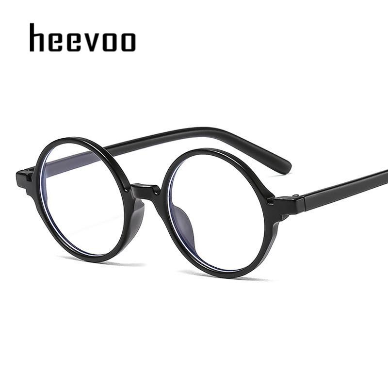 

European And American Small Frame Artistic Eyeglasses Fixing Device Style Retro Round Glasses Frame Light Flat Anti-Blue Light