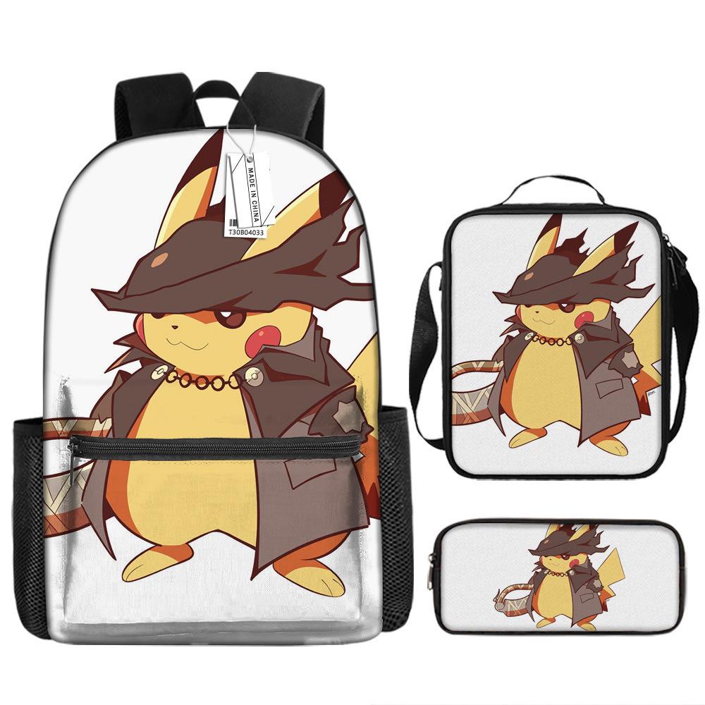 School Season Student Schoolbag Pokémon Pokémon Backpack Cartoon Satchel Pencil Case
