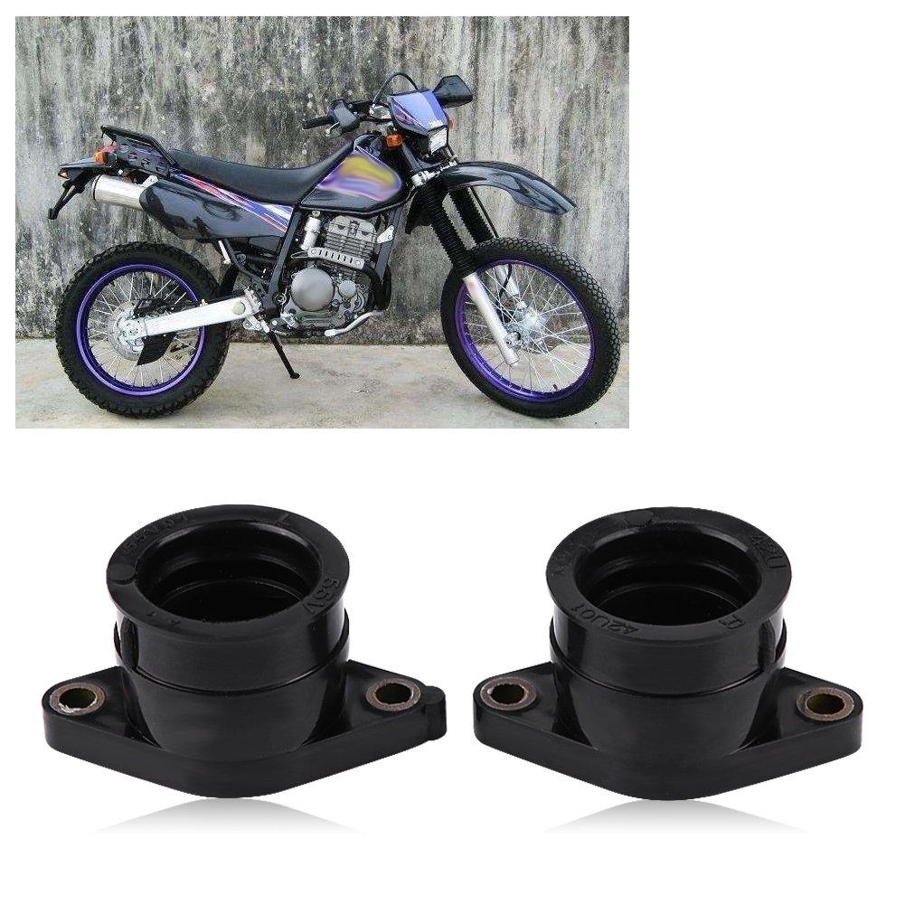 Aramox Motorcycle Carburetor, 2PSC Carburetor Cab Intake Manifold Boot/Joint (Yamaha) TT350 86-87 XT350 85-00 42U-13596-01-00