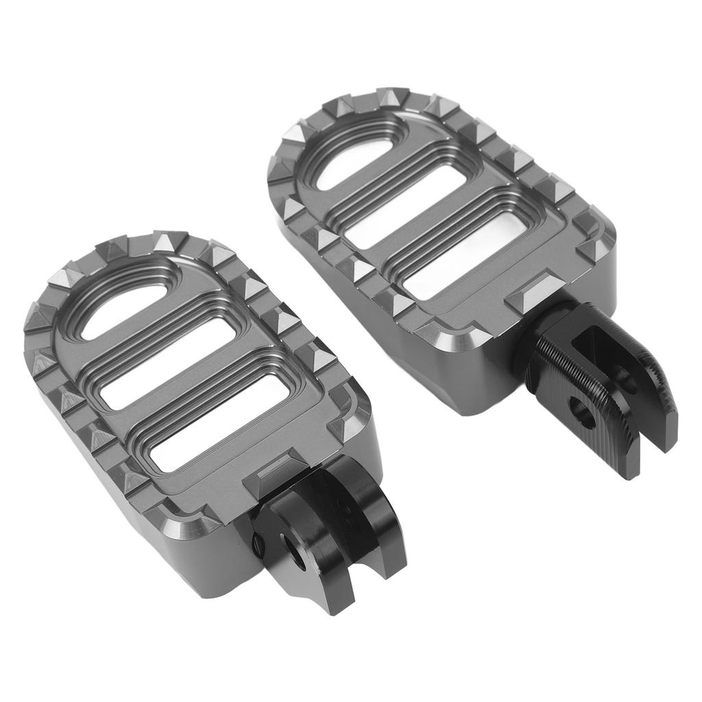 1 Pair of Front Foot Pegs Aluminum Anti Slip Motorcycle Front Footrest Pedal Set for Motorbike