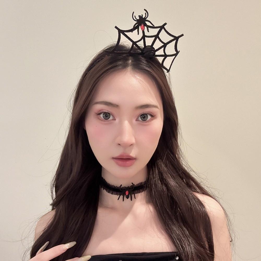 Halloween Spider Hairband Spider Spider Hair Hoop Funny Spider Web Headband Adult Kids