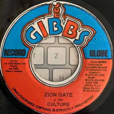 Płyta 7-calowa CULTURE / CANDY MAN - Zion Gate / Fool Say No God none Joe Gibbs Recor 2001 Jamajka Reggae, Ska & Dub Używana