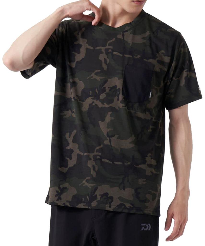 DAIWA Short Sleeve Pocket Green Camo XL T-Shirt DE-9422