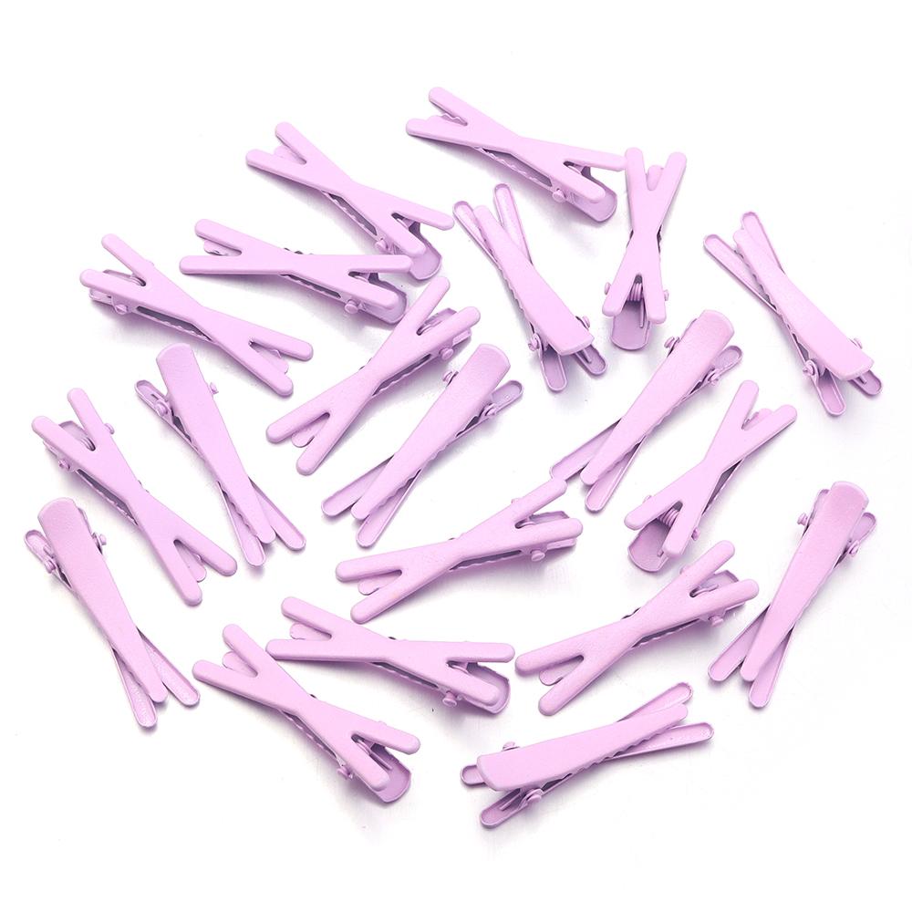 50pcs/lot Cute Metal Cross Hairpins Colorful Duckbill Clamp Girl Side Bangs Clip Hairpin For Jewelry Making Hair Accessories