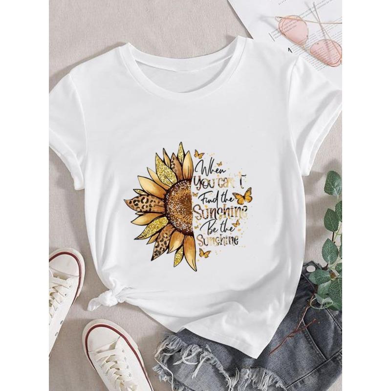 (European Size) 90s Women Love Heart Style  Lovely Trend Short Sleeve Fashion Clothing Casual Tshirt Female Print Lady Tee Top Graphic T-shirts