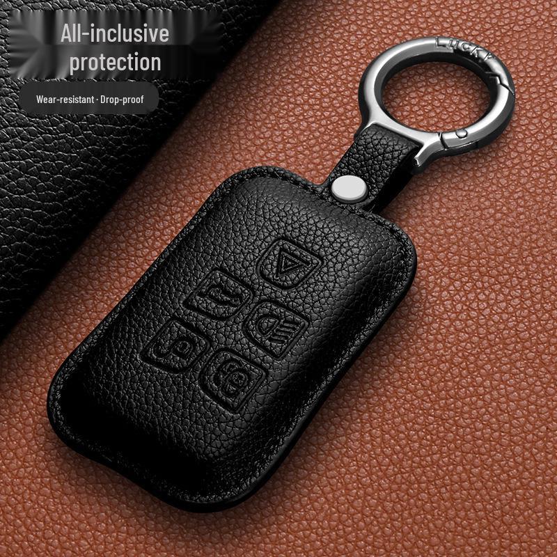 Jaguar Car Key Case for XEL, XFL, E-PACE, I-PACE, F-TYPE – Unisex Shell and Buckle