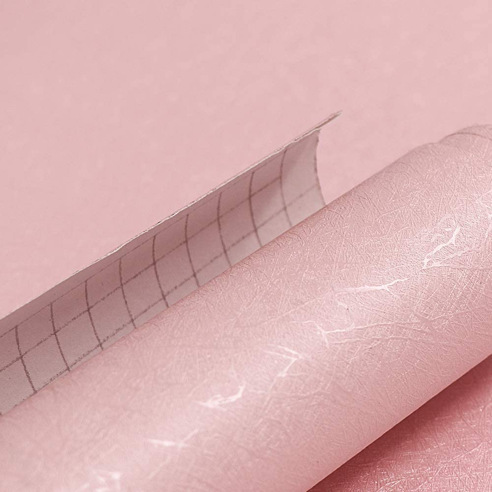 White Solid Color Self Adhesive Wallpaper Embossed Peel and Stick Wallpaper White/Black/Pink/Blue/Silver Removable Vinyl Film