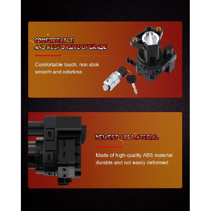 cciyu Ignition Lock Cylinder and Starter Switch Replacement Fits for 1997-2005 for Chevrolet for Oldsmobile for Pontiac