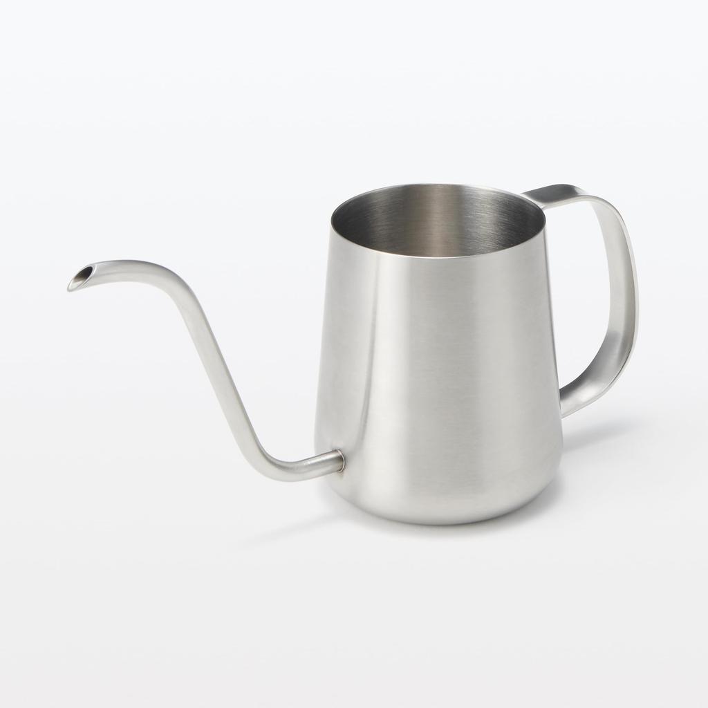 MUJI Stainless Steel Drip Pot with Graduated Coffee Maker, MDP74A3A