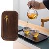 Wood Rectangular Tea Tray Rectangular Shape Snack Platter Bamboo Tea Tray  Household Kitchen