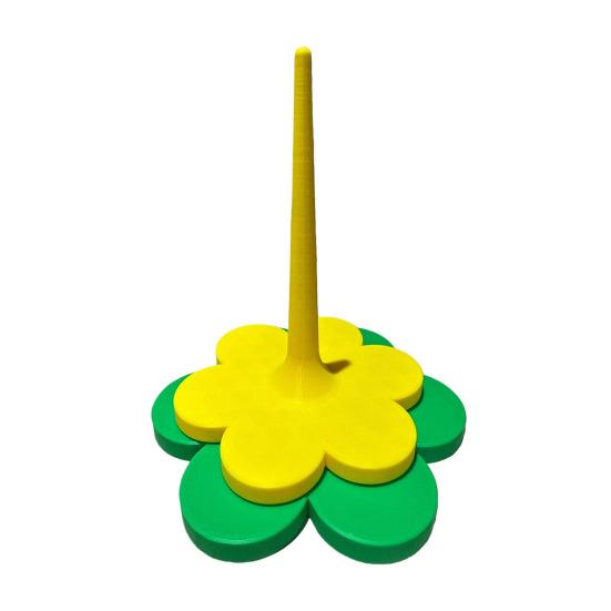 3D Printed Flower Yarn Holder for Crocheting Knitting Tangle-Free Yarn Ball Dispenser Stand Smooth Yarn Spinner for Women Crafters