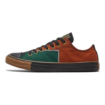 Chuck Taylor All Star Okrągły Nosek Sznurowane Niskie Płócienne Buty Unisex Czarny Zielony Wojskowy