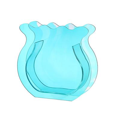 1PC Home Color Vaso per fiori in acrilico traslucido Doppio uso Vaso per acquario Contenitore per composizioni floreali