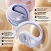 Wireless headphones with a microphone, sports headphones with active noise reduction, Bluetooth, USB Type-C, purple