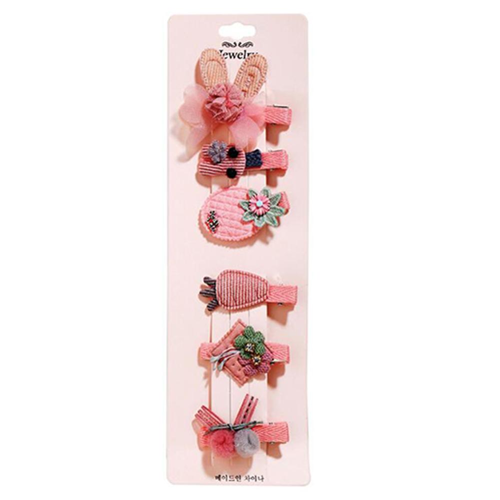 6 Piece Set Of Cute Cartoon Children'S Hairpins For Little Girls Decorated With  Hair Accessories