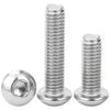 100/10x Inner Triangle Round Head Machine Tooth Screw Fastening Mechanical Thread Mushroom Head Screws Hexagon Socket Button