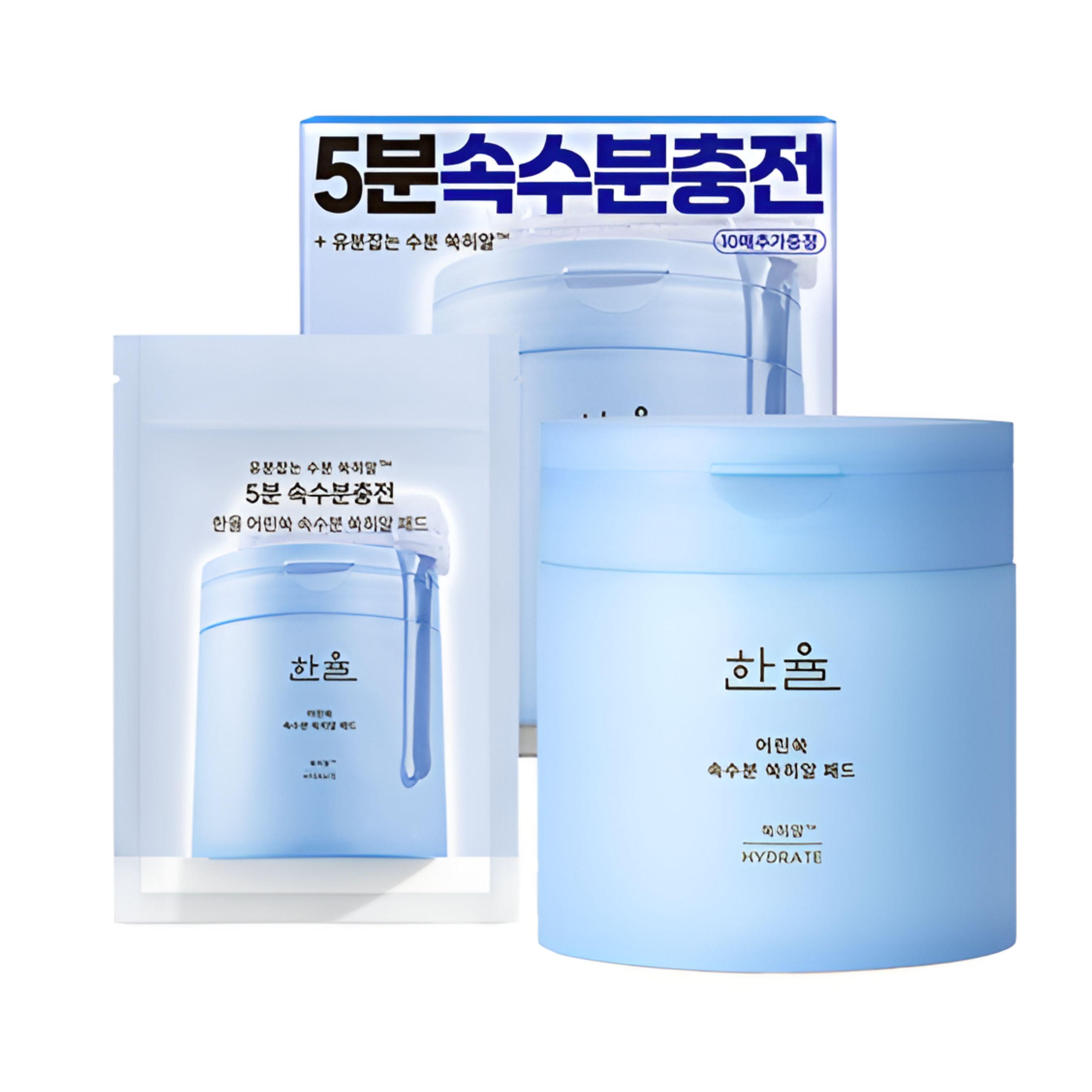 HANYUL Mugwort Hyaluron Soothing Toner Pad