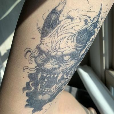 Waterproof Tattoo Sticker Irezumi Goblin Oni Tattoo Luxurious Stylish Beautiful WF3FA19 par*9195XR, 1, Select This Product