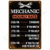 Retro Metal Sign Wall Art Mural Aesthetic Room Home Decor Items Poster Vintage Metal Plate Garage Decoration Tin Sign Plates Bar