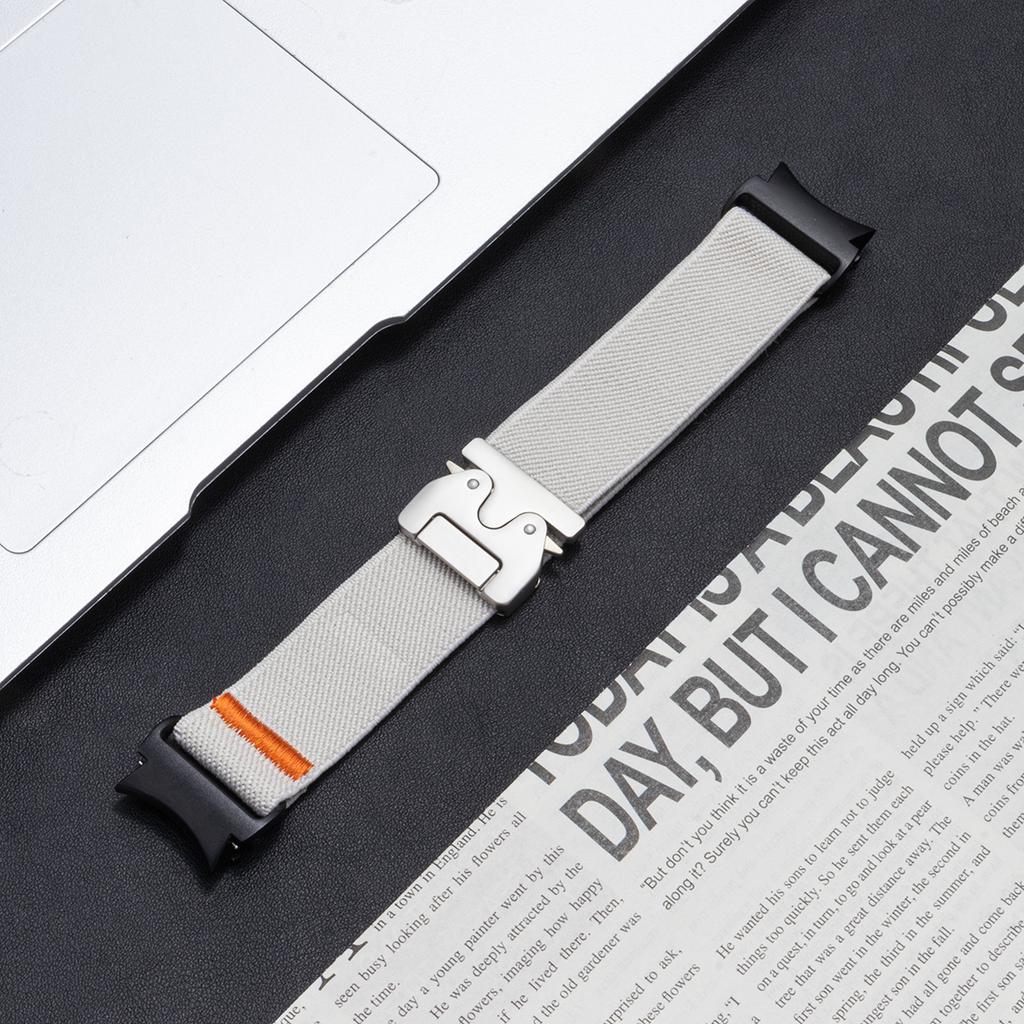 Elastic Nylon Band for Samsung Galaxy Watch 7 6 5 4 40mm 44mm/5 Pro 45mm Parachute Buckle Bracelet Galaxy Watch 6 4Classic Strap