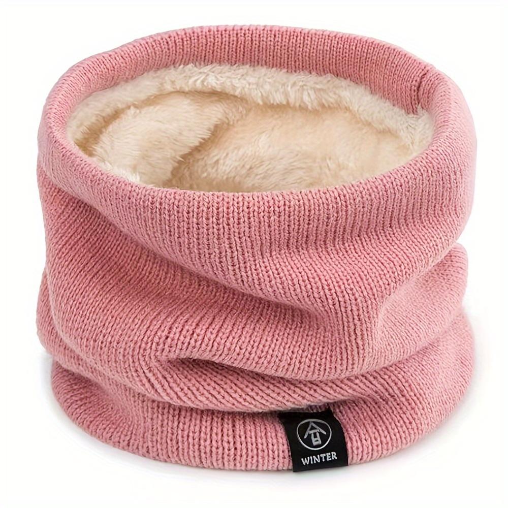 1pc Winter Sports Knit Scarf Integrated Mask-100% Polyester Thickened Warmth Multifunctional Neck Gaiter for Outdoor Activities