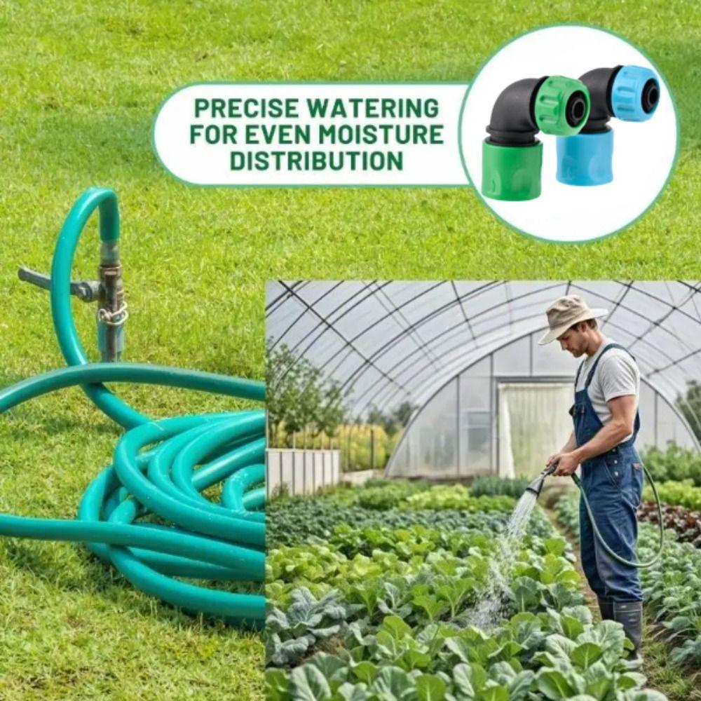 16mm Size Water Hose Elbow 90° Elbow Quick Connector 1PCS Hose Adapter Car Wash