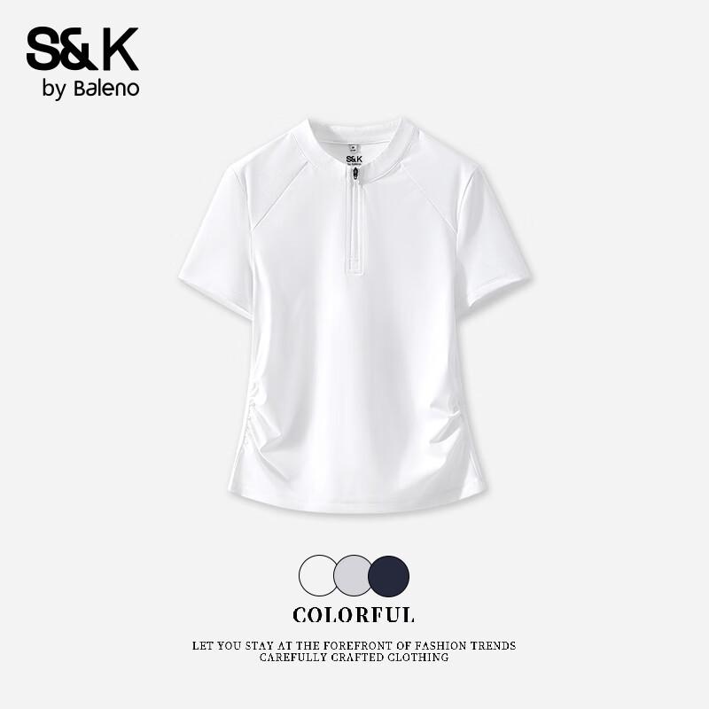 

Baleno S&K Women s Half-Zip Short-Sleeve Athletic T-Shirt M