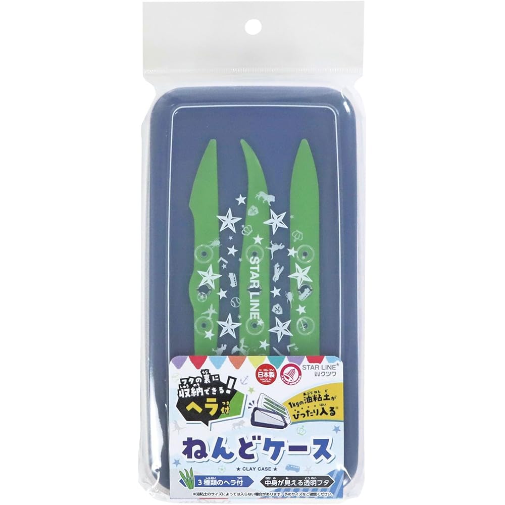 Kutsuwa Starline Clay Case with Spatula Navy