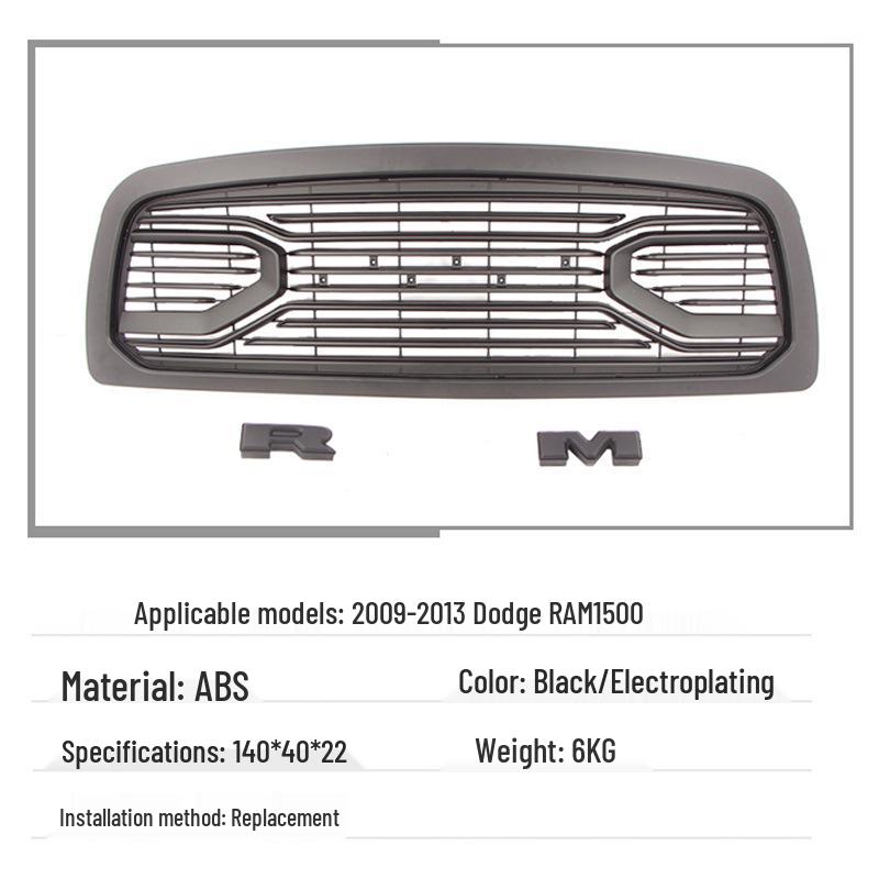 Dodge RAM 1500 Grille (09-13) - Honeycomb Martin Electroplated Style