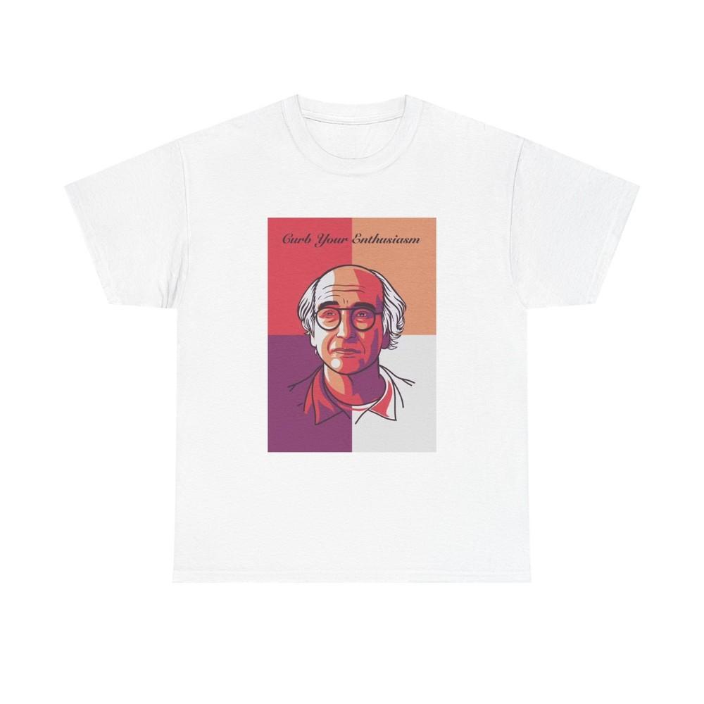 Larry David Portrait T shirt California Comedy Seinfeld Unisex Heavy Cotton Tee Unisex T-Shirt XXL