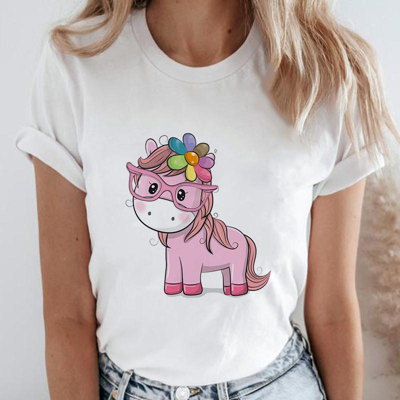 

Summer Fashion Printing 90S Style Printed Clothing Lady Tee Tops Female T Shirt White Creative T Shirts O-Neck Creative XXXL білий