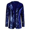 Women's European & American Style Sequined Lapel Cardigan Blazer