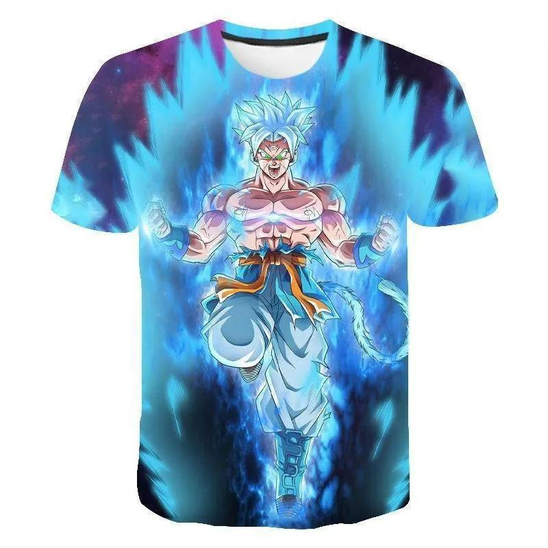 New Dragon Ball Super Goku Super Saiyan God Cosplay T-Shirt Men Women 3D Print Anime Graphic Tee Casual Short Sleeve Tops Fans