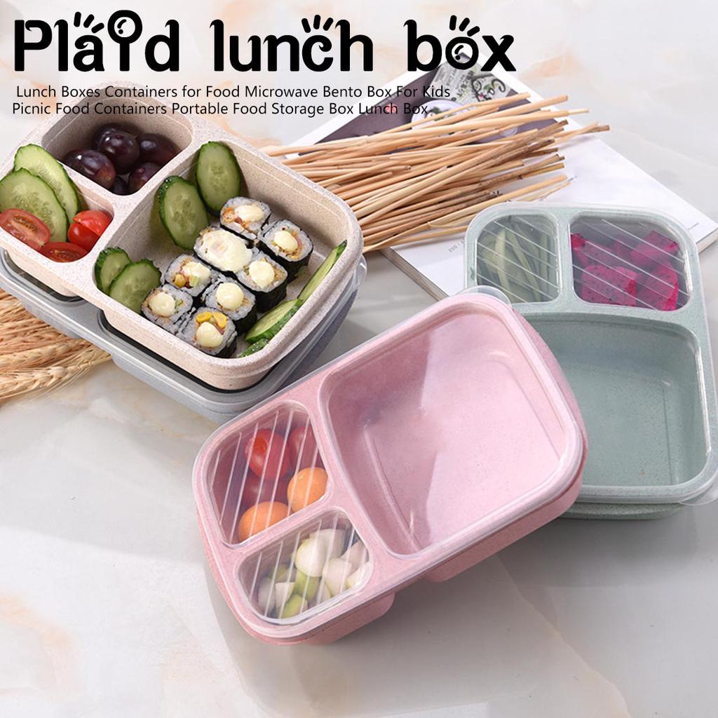 Mikrowelle Bento versiegelte Trennwand Lunchbox Picknick Lebensmittel K7B8 Mikrowelle Bento versiegelte Trennwand Lunchbox Picknick Lebensmittel K7B8