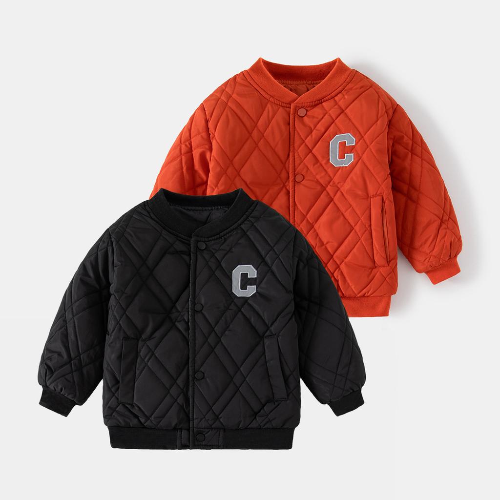 Winter Warm and Boys' Cotton-padded Clothes, Fashionable Monochrome Children's Sweaters, Comfortable Cotton-padded Clothes for Outdoor Travel